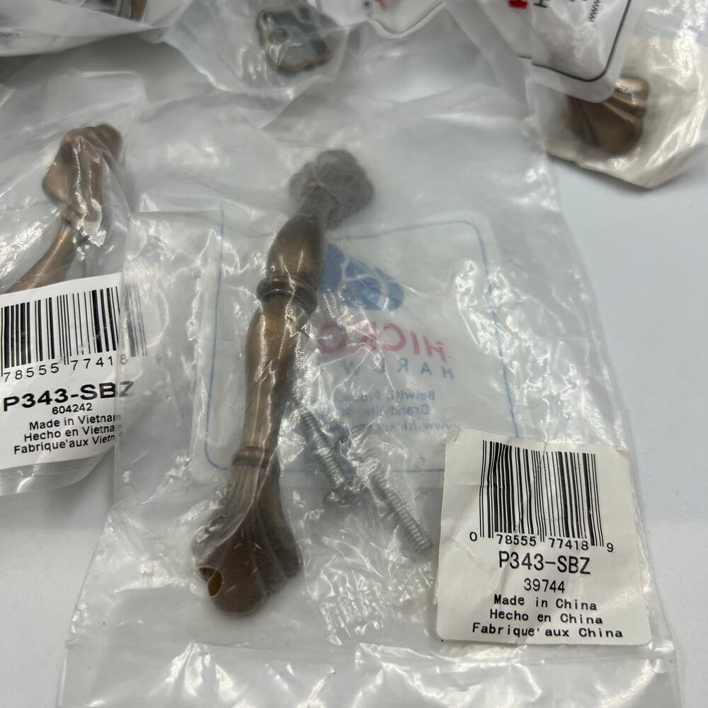 Hickory Hardware P343-SBZ 3" Eclipse Drawer Knob Pull‎ Satin Bronze Lot 18 NEW